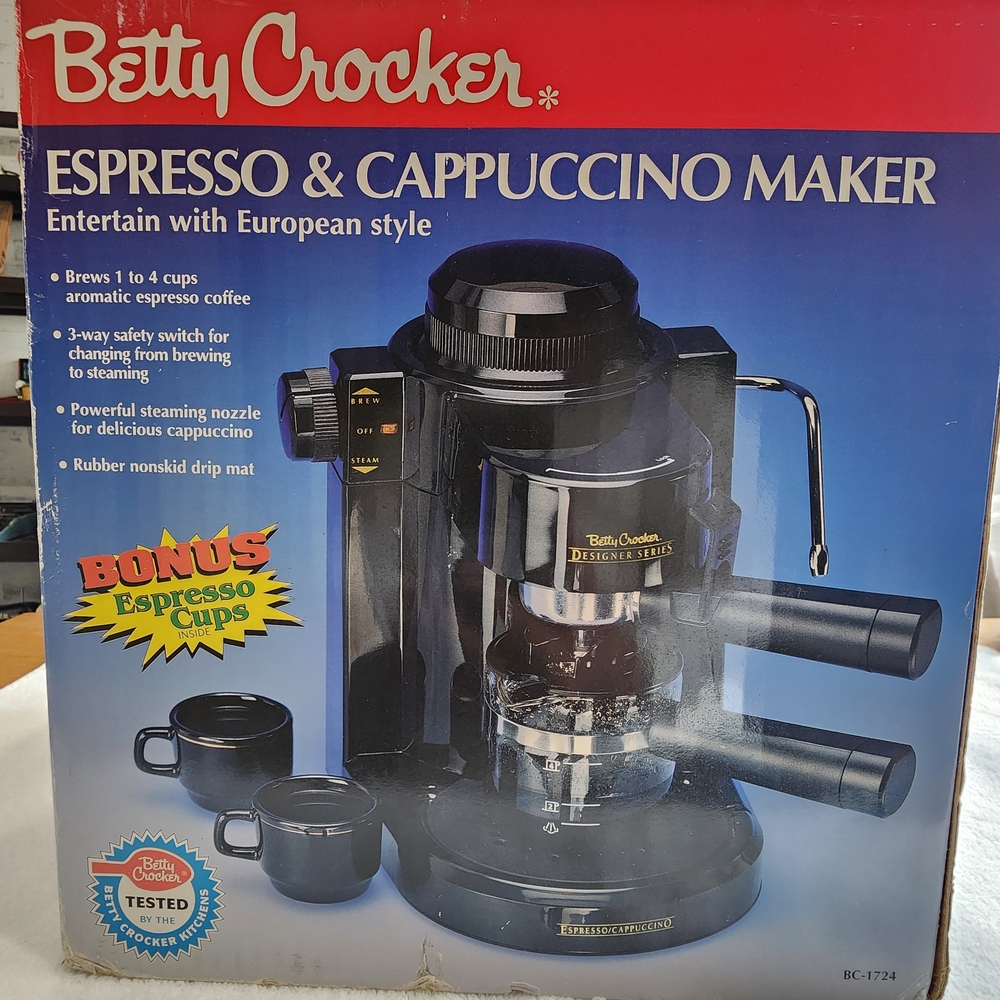 Betty Crocker Espresso & Cappuccino Maker - Black